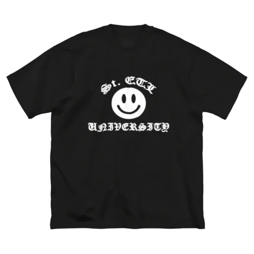 E.T.L UNIVERSITY ビッグシルエットTシャツ