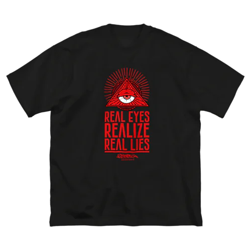 REAL EYES REALIZE REAL LIES (RED ver.) ビッグシルエットTシャツ