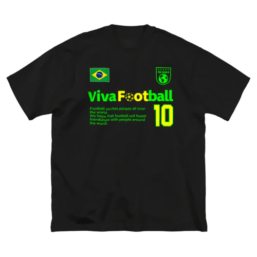 ビバ！フットボール ブラジル ビッグシルエットTシャツ