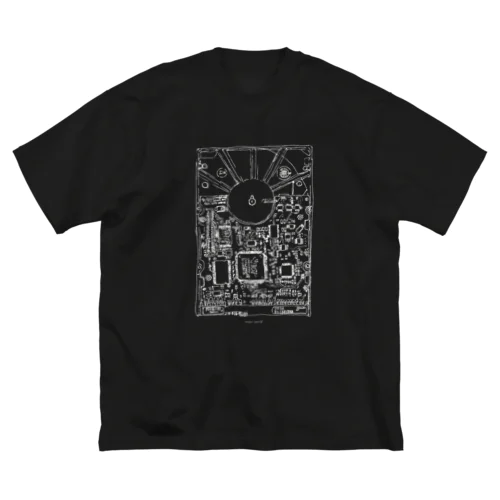 inner world_whiteprint ビッグシルエットTシャツ