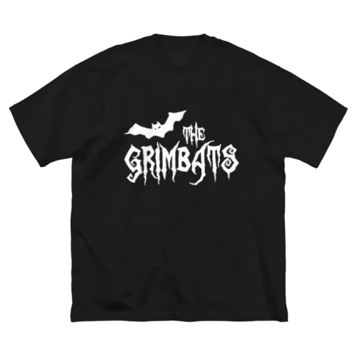 THE GRIMBATS logo-1 White ビッグシルエットTシャツ