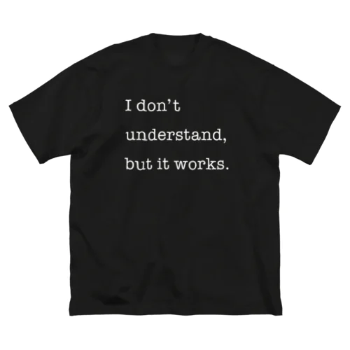I don't understand, but it works. ビッグシルエットTシャツ