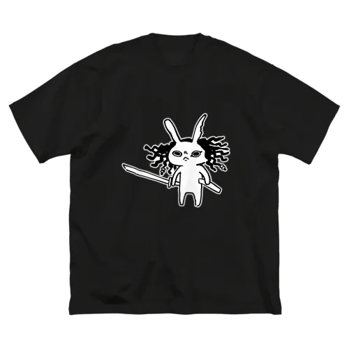 ゆるいくびかりうさぎ ビッグシルエットTシャツ