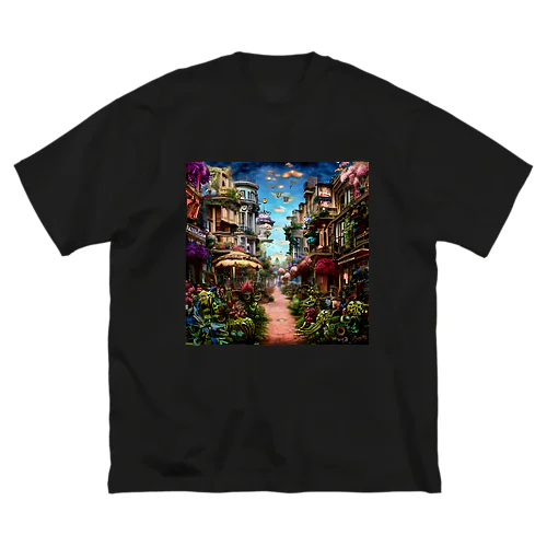 スチームパンク植物世界 ビッグシルエットTシャツ