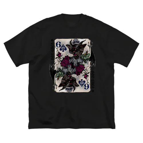 ♠️悪魔猫トランプ♠️666 ビッグシルエットTシャツ