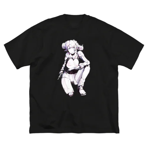 Mechako (Dameged) ビッグシルエットTシャツ