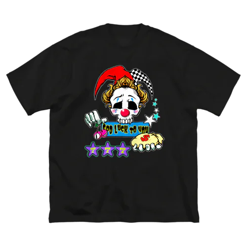 ピエロGOD LUCK🤡POP🎵 ビッグシルエットTシャツ