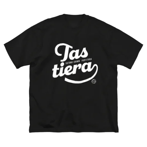 タスティエーラ（タイポグラフィWHITE） ビッグシルエットTシャツ