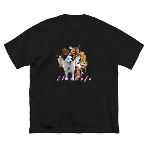 スタンカフェTシャツ(動物大集合！) ビッグシルエットTシャツ