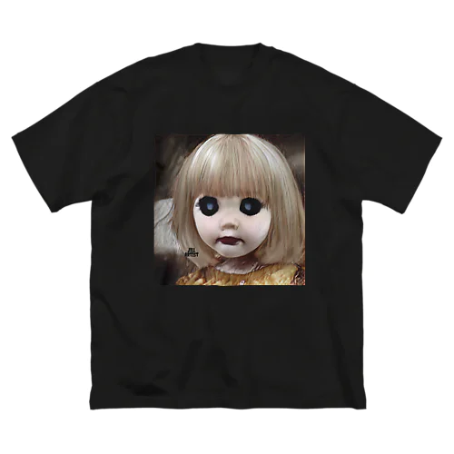 怖い幼女の西洋人形 ビッグシルエットTシャツ