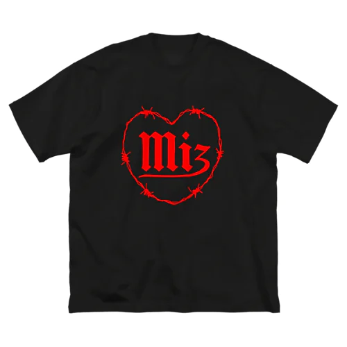 Mi3 有刺鉄線ハート red Big T-Shirt