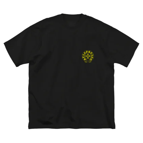 sting sting.Horseshoe backchart logo(YE) ビッグシルエットTシャツ