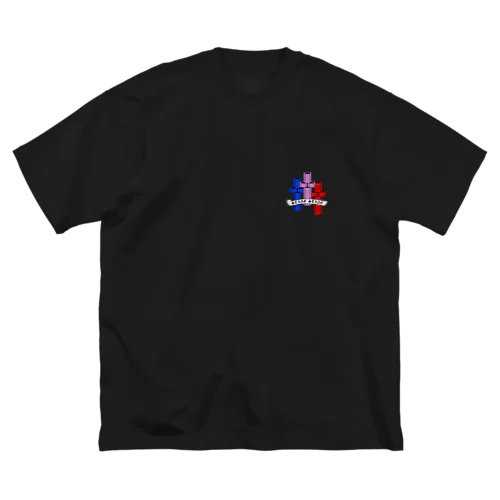 sting sting.Cross multicolor logo(BK) ビッグシルエットTシャツ