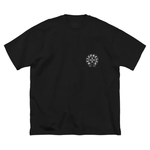 sting sting.Horseshoe backchart logo(WH) ビッグシルエットTシャツ