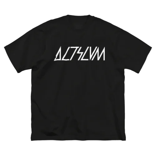 ALTSLUM_SLASH_WHITE Big T-Shirt