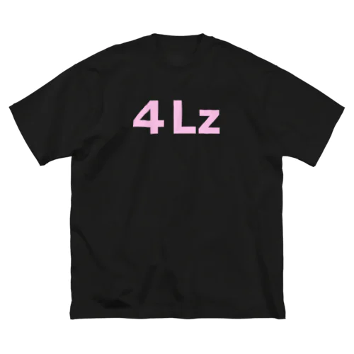 ４Lz（文字：ライトピンク） ビッグシルエットTシャツ