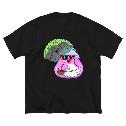 ペンギン母ちゃん 夏のおでかけ ビッグシルエットTシャツ