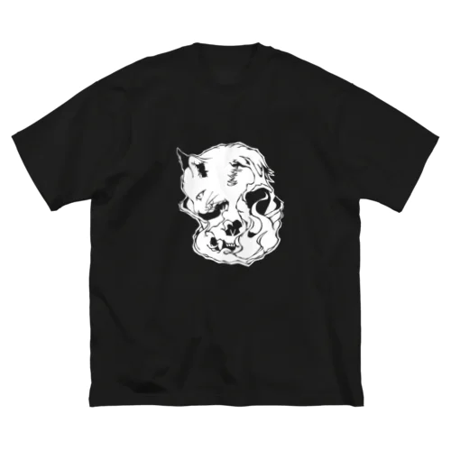 Cats And Skulls White Big T-Shirt