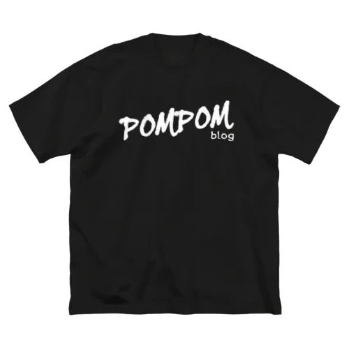 DC PomPomBlog（white） Big T-Shirt