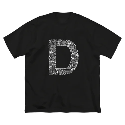 アルファベットのD ビッグシルエットTシャツ