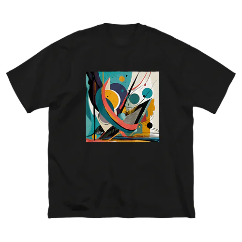 ガラクタアート風 ビッグシルエットTシャツ