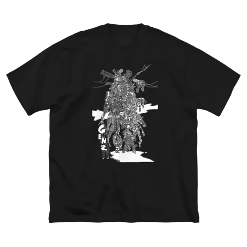 GENZロボ 白線 Big T-Shirt