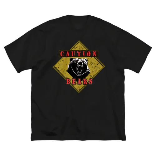 CAUTION- Bear　２ Big T-Shirt