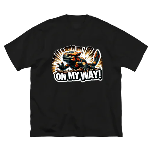 ファイヤーサラマンダー”On My Way !” ビッグシルエットTシャツ