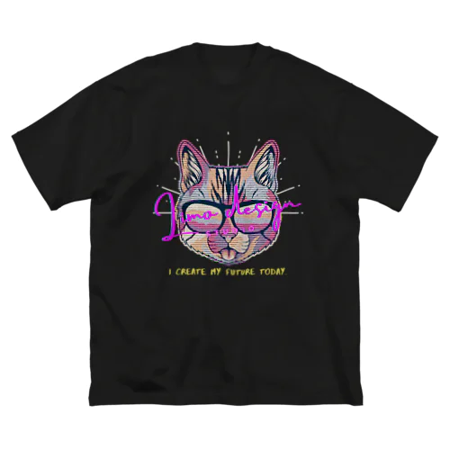 現実創造ネコ｜Limo design studio Big T-Shirt