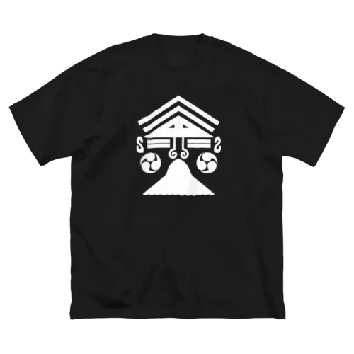 雑面 蘇利古デザイン 雅楽 能楽 ホワイト Big T-Shirt