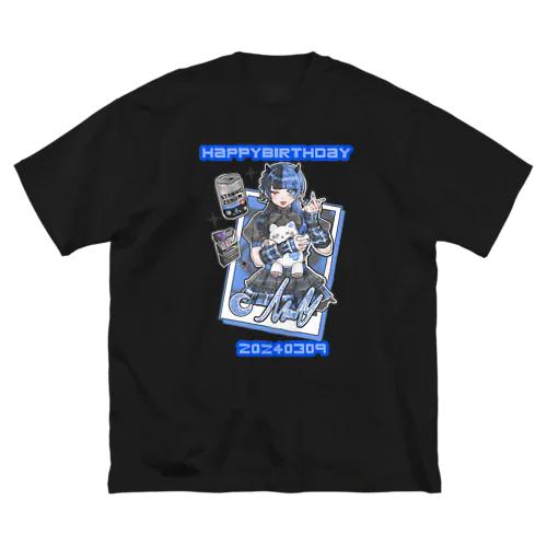 藍月ノエル 生誕Tシャツ  ビッグシルエットTシャツ