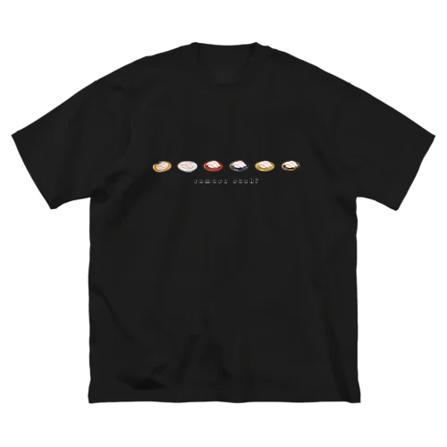 コバンザメの寿司：皿違い ビッグシルエットTシャツ