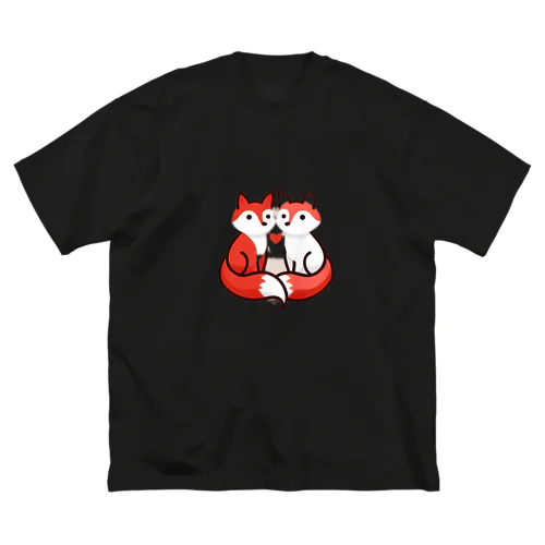 Dual Foxes ビッグシルエットTシャツ