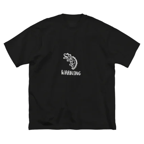 WARNINGワニ ビッグシルエットTシャツ