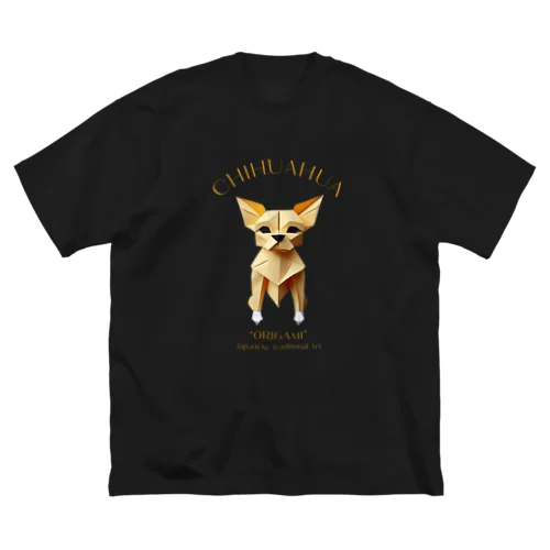 おりがみチワワ ビッグシルエットTシャツ