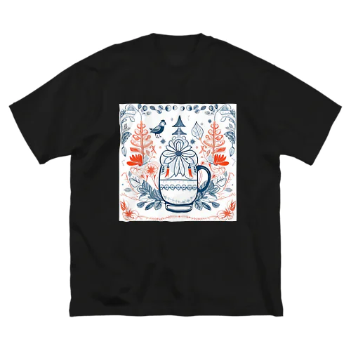 花の詩カップ(The Flower Poetry Cup) ビッグシルエットTシャツ