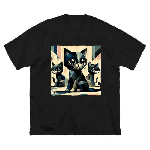 黒猫　キュビズム01 Big T-Shirt