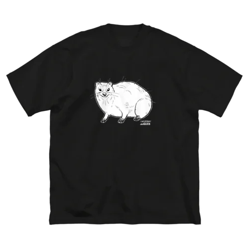 イワダヌキ（濃色） 루즈핏 티셔츠