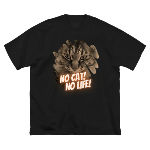 NO CAT! NO LIFE! ビッグシルエットTシャツ