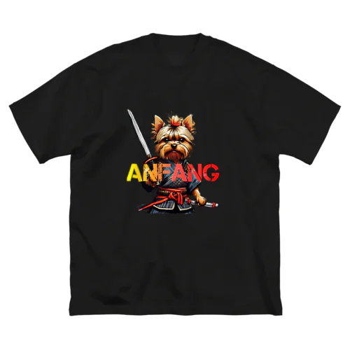 ANFANG SAMURAI YORKIE ビッグシルエットTシャツ