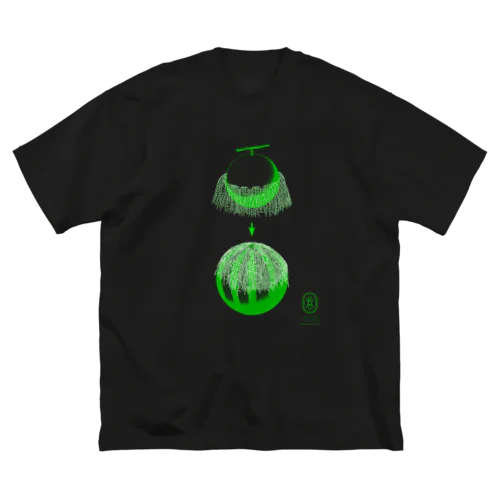 WRMD_01_Green ビッグシルエットTシャツ