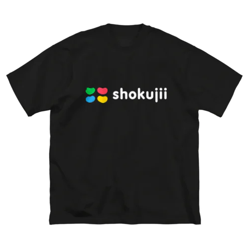 shokujii ブラック 루즈핏 티셔츠