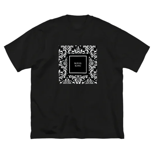 ROYAL KINGダマスク柄BLACK ビッグシルエットTシャツ