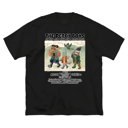 THE PEACH BOYS　最狂チーム桃太郎　白文字　 Big T-Shirt