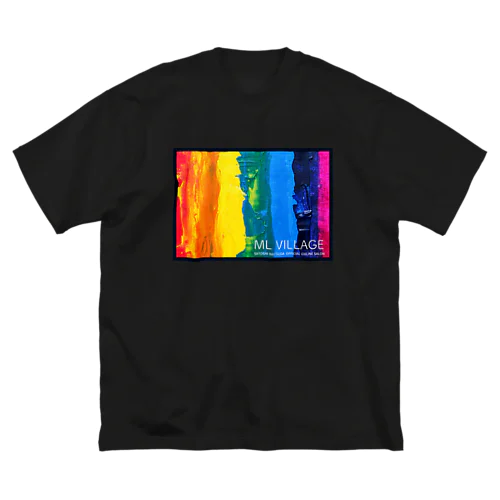 【復刻版】レインボーロゴ（ML VILLAGE） Big T-Shirt