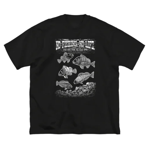 Fishing_S2_W ビッグシルエットTシャツ