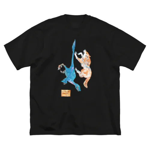 Wolf and Velociraptor ビッグシルエットTシャツ