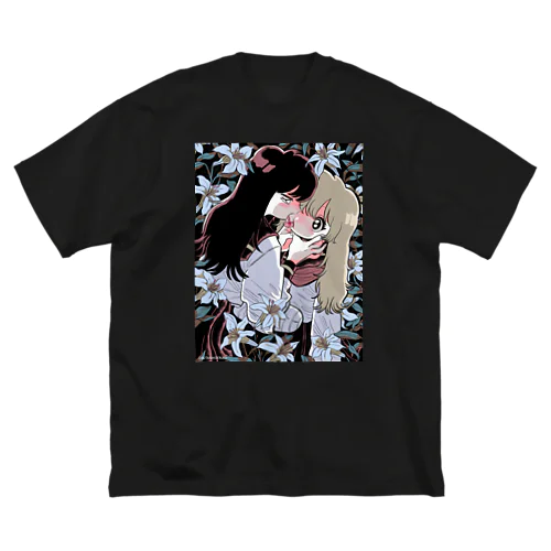 百合の花 ビッグシルエットTシャツ