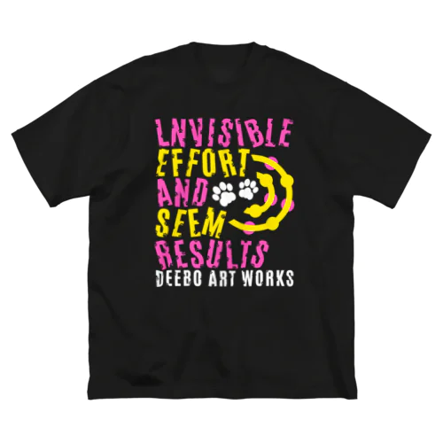 Invisible effort And Seem results ビッグシルエットTシャツ