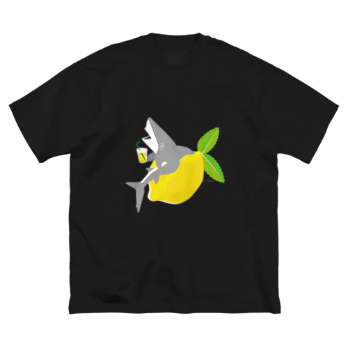 レモネードサメ〈 濃いめの色味をお選びください 〉 루즈핏 티셔츠